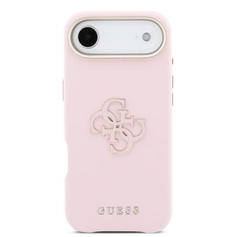 Obal Guess PU Resin Logo Apple iPhone Air GUHCP17M5PS4RGGP ružový