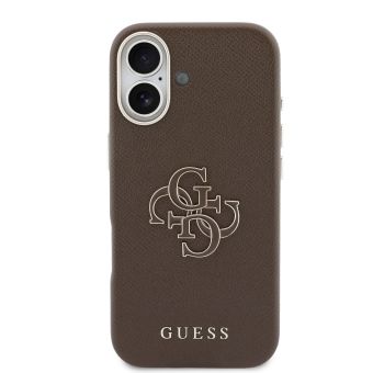 Obal Guess PU Resin Logo Apple iPhone 17 GUHCP17S5PS4RGGW hnedý
