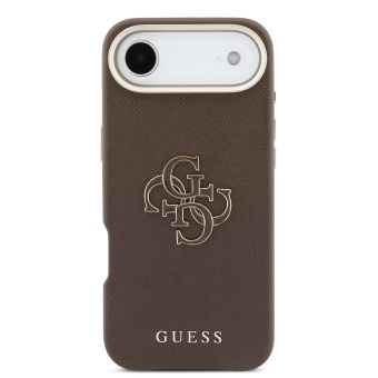 Obal Guess PU Resin Logo Apple iPhone Air GUHCP17M5PS4RGGW hnedý