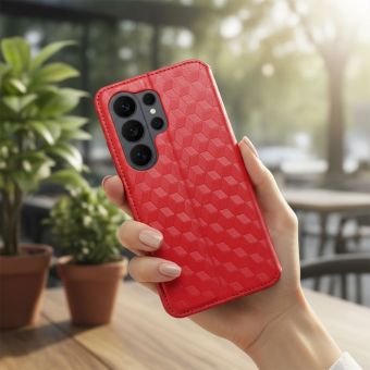 Obal Cubic Book Xiaomi Redmi Note 15 Pro 5G červený