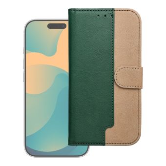 Two-tone Split Book iPhone 17 - zeleno-zlatý