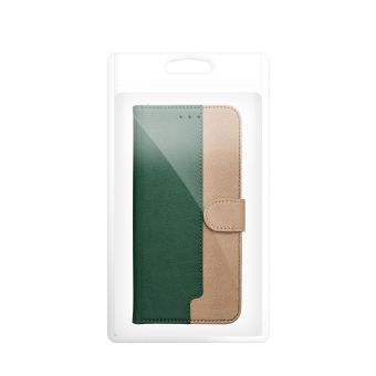Two-tone Split Book Xiaomi Redmi Note 15 5G - zeleno-zlatý