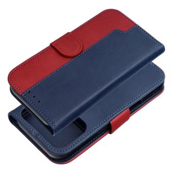 Two-tone Split Book iPhone 17 Pro Max - modro-červený