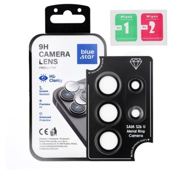 Ochranné sklo na fotoaparát Blue Star Camera Lens Protector Easy Install Samsung Galaxy S26 Ultra 5G S948 čierne
