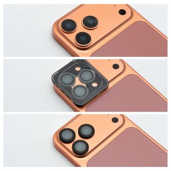 Ochranné sklo na fotoaparát Blue Star Camera Lens Protector Easy Install Apple iPhone 17 Pro/17 Pro Max čierne