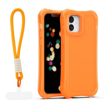 Obal Safepop Strap Apple iPhone 12/12 Pro oranžový