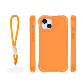Obal Safepop Strap Apple iPhone 14 oranžový