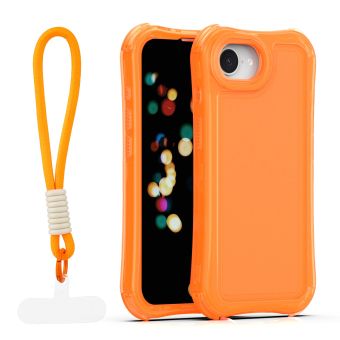 Obal Safepop Strap Apple iPhone 16e/17e oranžový