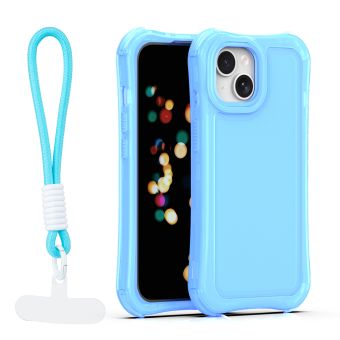 Obal Safepop Strap Apple iPhone 15 modrý
