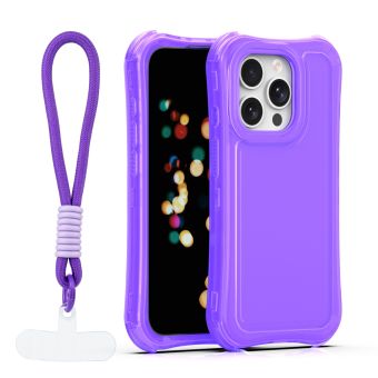 Obal Safepop Strap Apple iPhone 15 Pro fialový