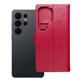 Obal MEZZO Book Samsung Galaxy S26 Plus 5G S947 mačky červený