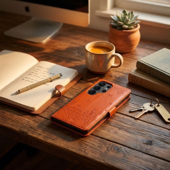 Obal MEZZO Book Xiaomi Redmi Note 15 Pro 4G mačky hnedý