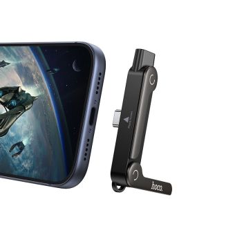 Hoco UA47A Adaptér so stojanom USB-C/USB-C 240W - čierny