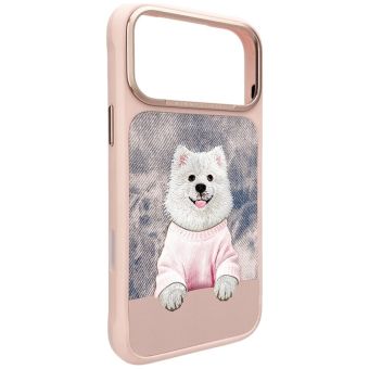 Obal NIMMY GENTLE PETS SERIES DOG MagSafe Apple iPhone 17 Pro ružový