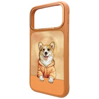 Obal NIMMY GENTLE PETS SERIES DOG MagSafe Apple iPhone 17 Pro oranžový