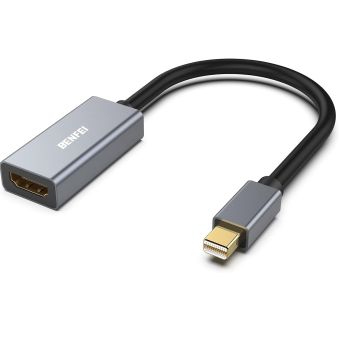 BENFEI adapter mini DisplayPort to HDMI gray