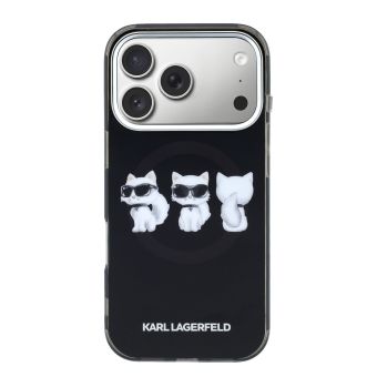 Obal Karl Lagerfeld IML Choupette Trio Watercolor MagSafe Apple iPhone 17 Pro Max KLHMP17X6HCA3CK