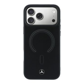 Obal Mercedes PU Leather 3D MagSafe Apple iPhone 17 Pro MEHMP17L25PEMMOK čierny