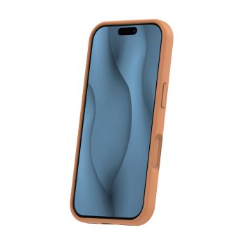 Obal Silicone Thin Mag Apple iPhone 15 Pro oranžový