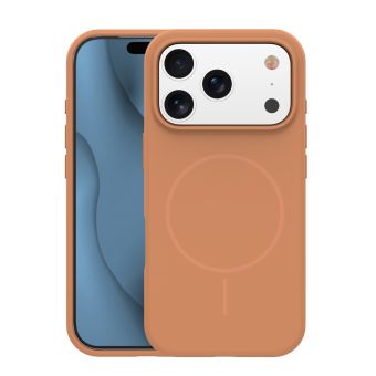 Obal Silicone Thin Mag Apple iPhone 17 Pro oranžový