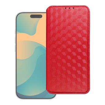 Obal Cubic Book Motorola Moto G67 5G/G77 5G červený
