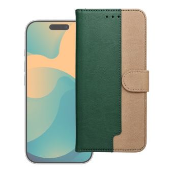 Obal Split Book Xiaomi Redmi A7 Pro zeleno-zlatý