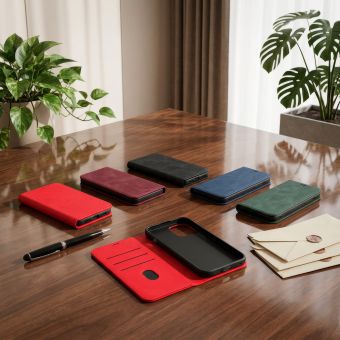 Obal Smart Suede Honor 600 5G/600 Pro 5G bordový