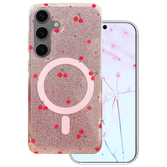 Obal Cherry Mag MagSafe Samsung Galaxy S24 5G S921/S25 5G S931 trblietavý
