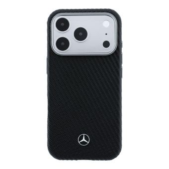 Obal Mercedes PU Leather Semi Wrap MagSafe Apple iPhone 17 Pro Max MEHMP17X25PFWWPK čierny