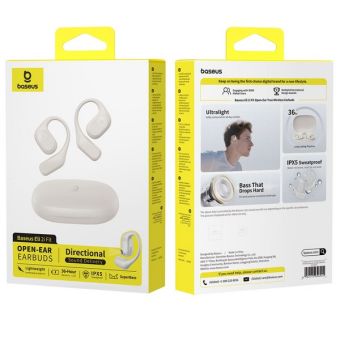 Baseus Eli 2i Fit, bezdrôtové slúchadlá, Starlight Off-White