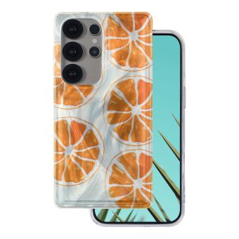 Obal Ultra Trendy Summer Samsung Galaxy S24 5G S921/S25 5G S931 pomaranč