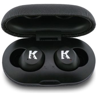 Bezdrôtové slúchadlá ENC KARL LAGERFELD Saffiano Logo KF003013 čierne