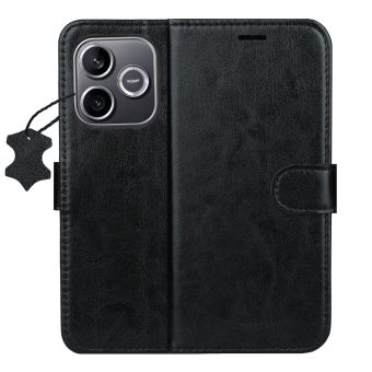 Obal Smart Luxe leather Honor 600 Lite 5G čierny