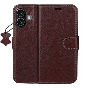 Obal Smart Luxe leather Apple iPhone 16 hnedý