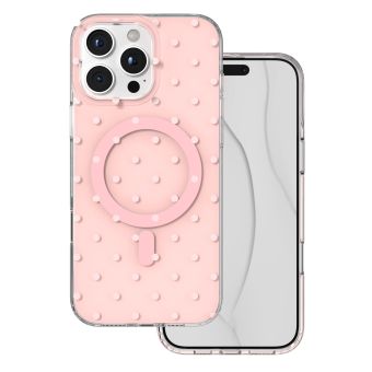 Obal Bubble Dots Mag Apple iPhone 16 Pro Max ružový