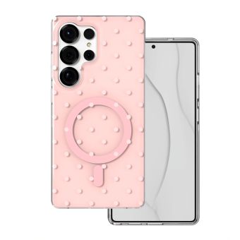 Obal Bubble Dots Mag Samsung Galaxy S25 Ultra 5G S938 ružový
