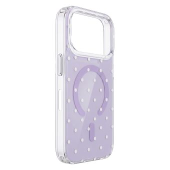 Obal Bubble Dots Mag Apple iPhone 15 Pro fialový