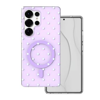 Obal Bubble Dots Mag Samsung Galaxy S25 Ultra 5G S938 fialový