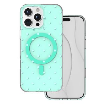 Obal Bubble Dots Mag Apple iPhone 16 Pro Max zelený