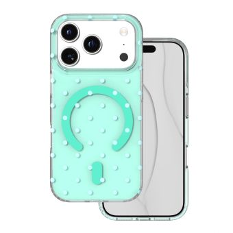 Obal Bubble Dots Mag Apple iPhone 17 Pro zelený