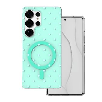 Obal Bubble Dots Mag Samsung Galaxy S25 Ultra 5G S938 zelený