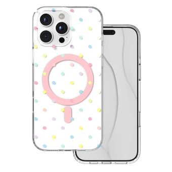 Obal Bubble Dots Mag Apple iPhone 16 Pro Max biely