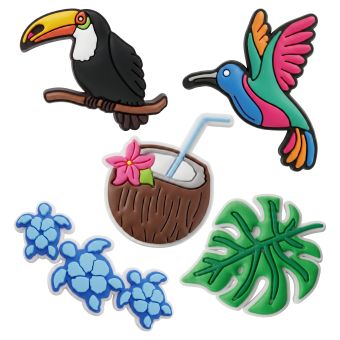 3D Sticker Tropical birds 5pcs set