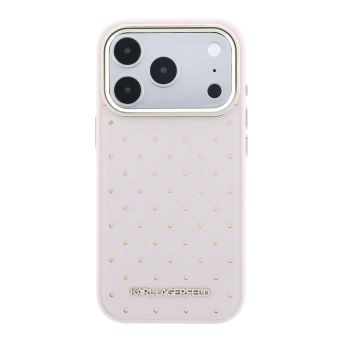 Obal Karl Lagerfeld PU Perforated Gold Dots MagSafe Apple iPhone 17 Pro Max KLHMP17X6PPDKLP ružový
