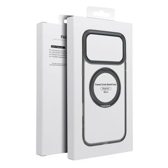 Obal Frame Circle Stand MagSafe Apple iPhone 17 Pro Max čierny