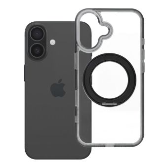Obal Frame Circle Stand MagSafe Apple iPhone 16 čierny