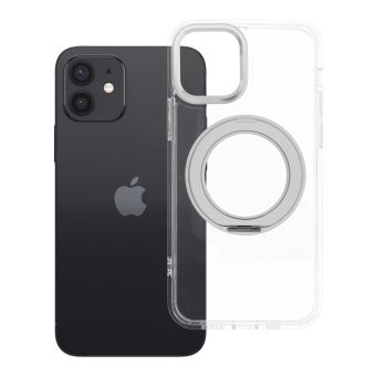 Obal Frame Circle Stand MagSafe Apple iPhone 12 transparentný