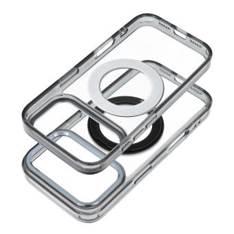 Obal Frame Circle Stand MagSafe Apple iPhone 15 Pro čierny