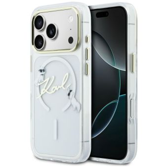 Karl Lagerfeld iPhone 17 Pro Max 6,9 IML Choupettes Karl Script Logo MagSafe transparent