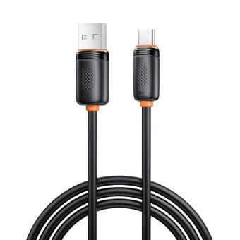 XO NB302, USB-A/USB-C 3A, 1.0m, čierny